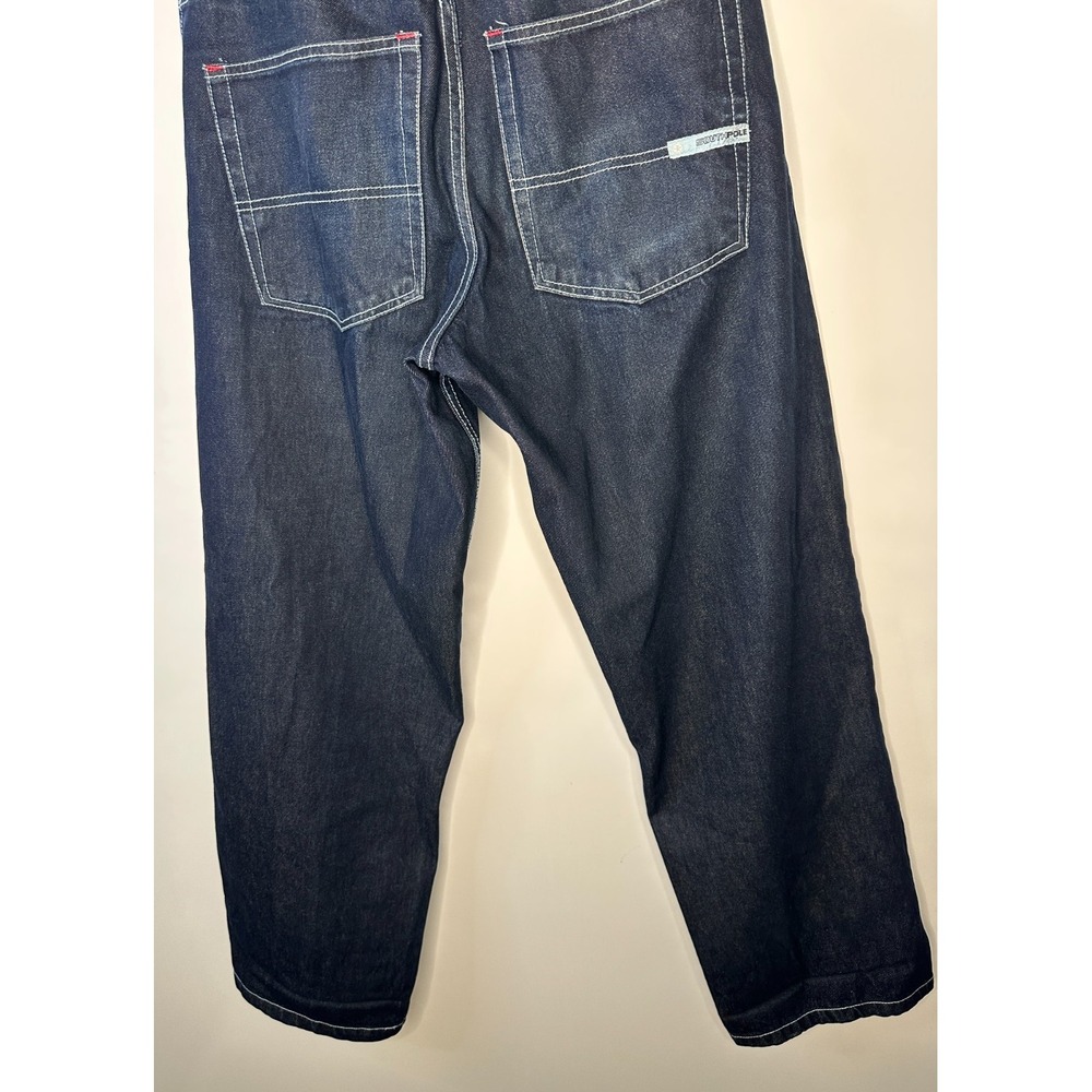 Southpole Authentic Collection Y2K Men's Baggy Wide Leg Jeans Dark Wash 32 x 33 - Picture 9 of 14